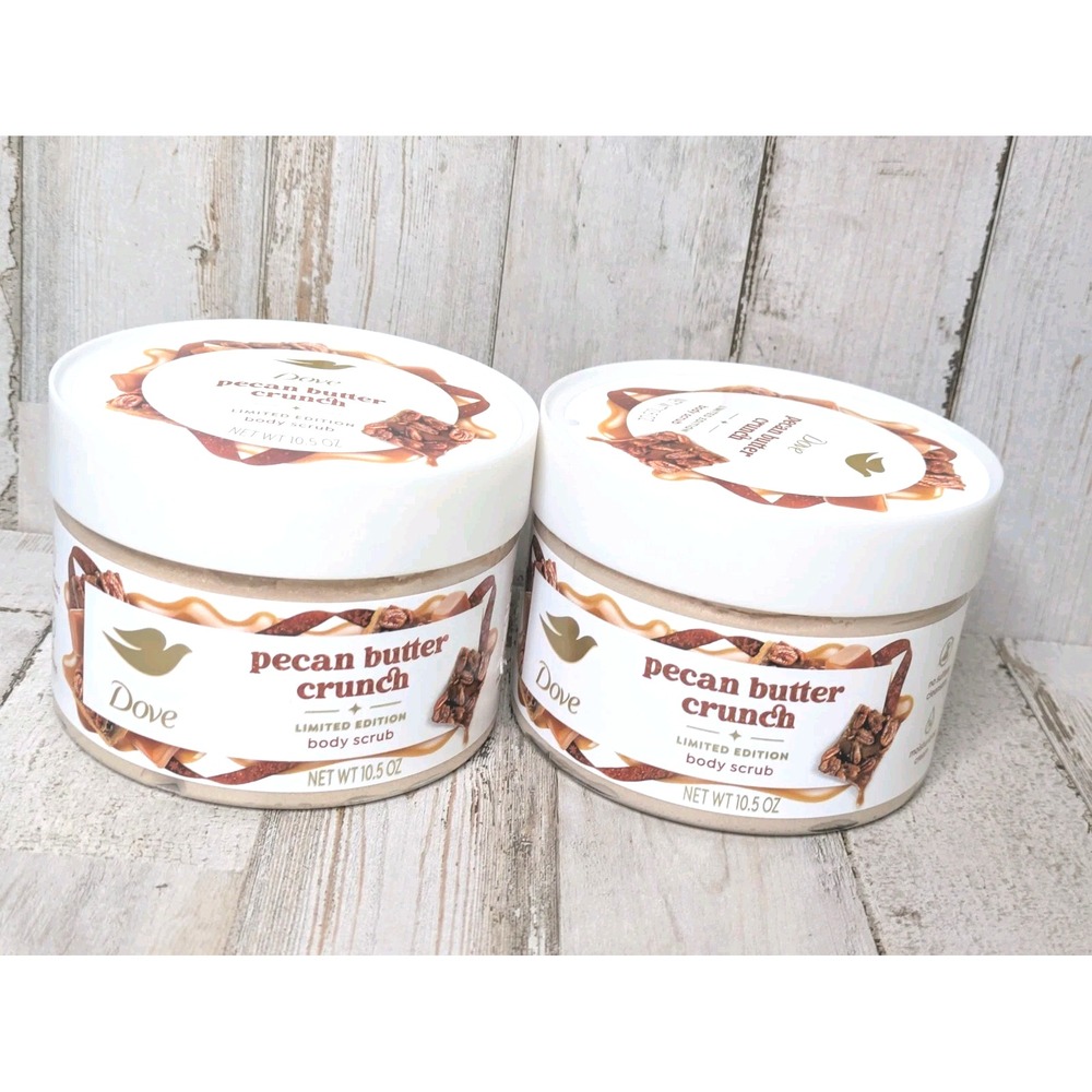 Dove Pecan Butter Crunch Limited Edition Body Scrub 10.5 oz **LOT OF 2**